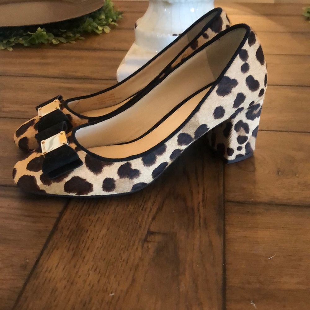 Cole Haan Animal Print Tali Bow Pumps